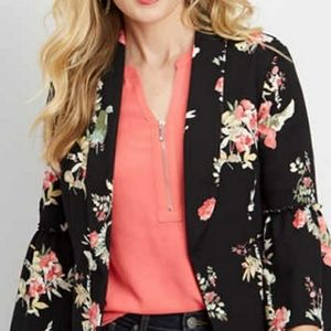 Lightweight Floral Blazer